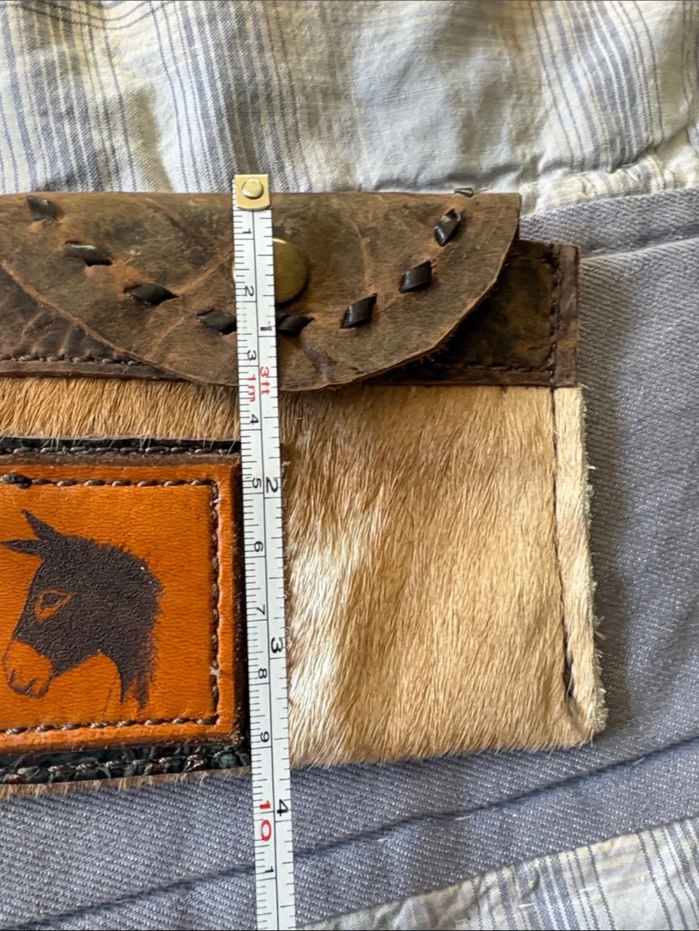 Leather Mule money pouch